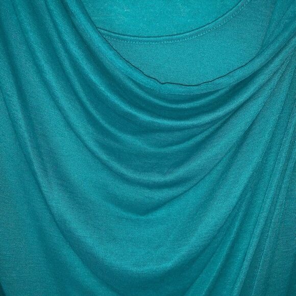 Leifnotes Anthropologie Asymmetrical Tank Top Teal - Picture 2 of 7